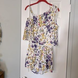 Saks Fifth Avenue printed floral romper